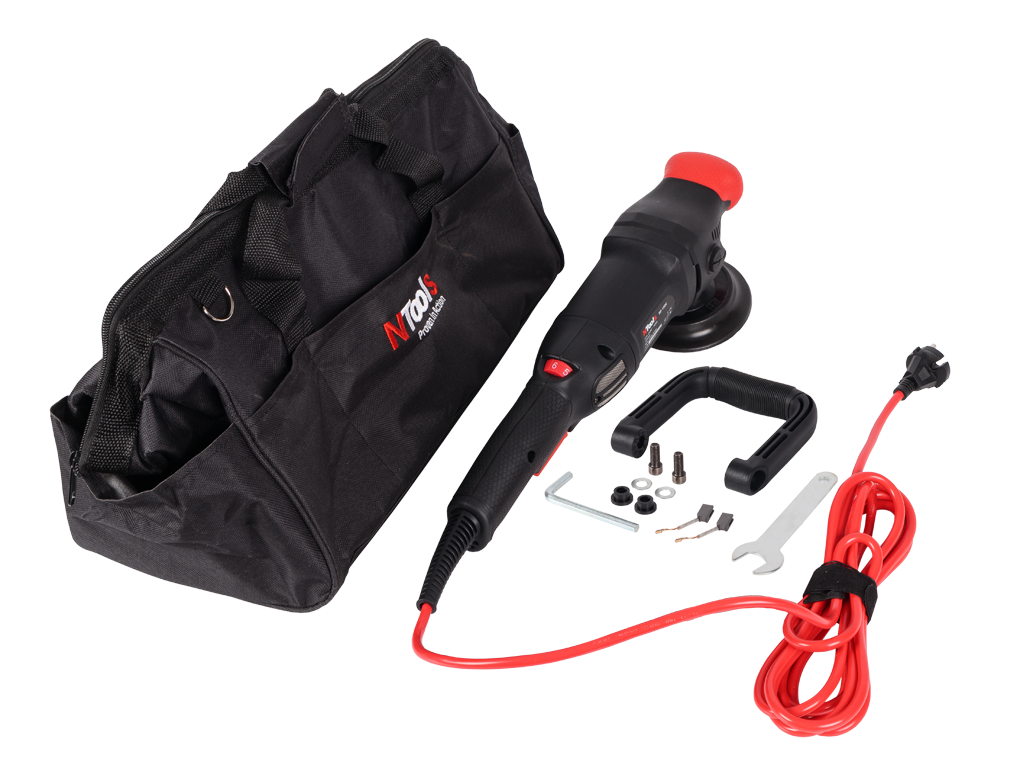 NTools RP 150E Pro - Profesjonalna polerka elektryczna rotacyjna | 1000W | 800-3300 RPM | 2,5kg