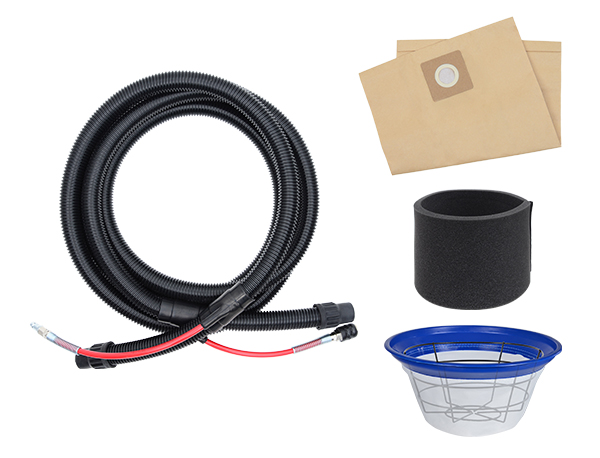 NTools VC 50EP - Odsysacz pyłów z automatem włączeniowym elektryczno – pneumatycznym. | 1400W | 5m wąż 2w1 | 50L