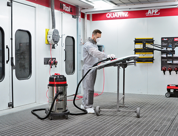 NTools VC 50EP - Odsysacz pyłów z automatem włączeniowym elektryczno – pneumatycznym. | 1400W | 5m wąż 2w1 | 50L
