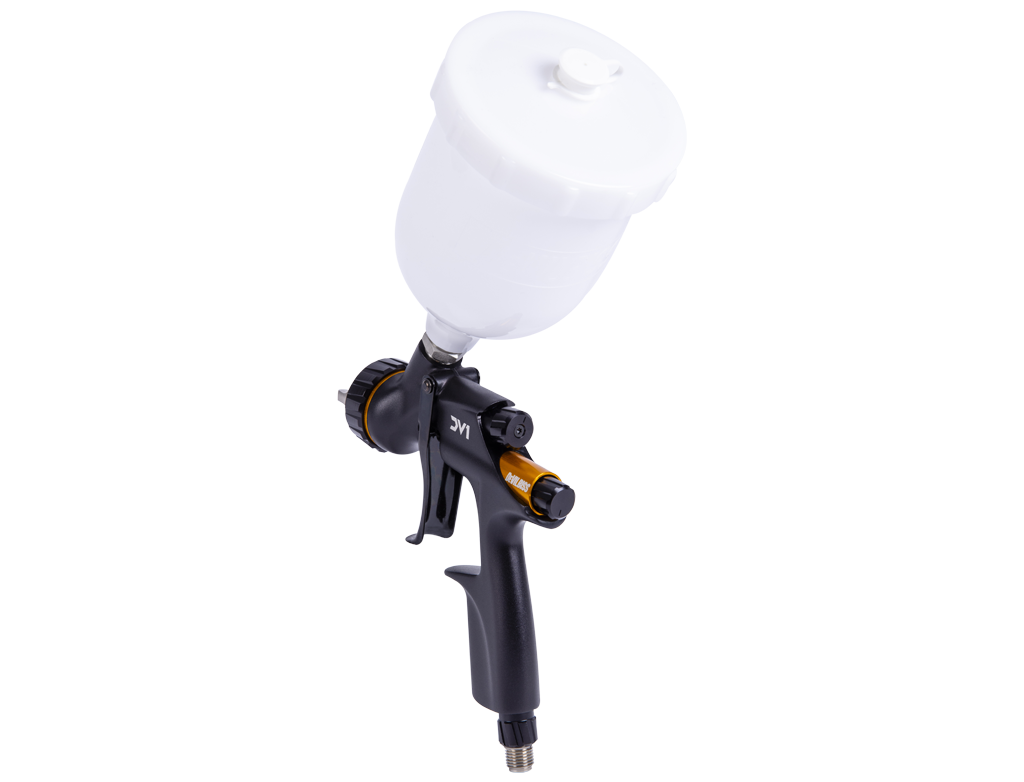 DeVILBISS DV1 Clearcoat  - Lakierniczy pistolet natryskowy | Górny zbiornik | HVLP-C1+ | d1,2