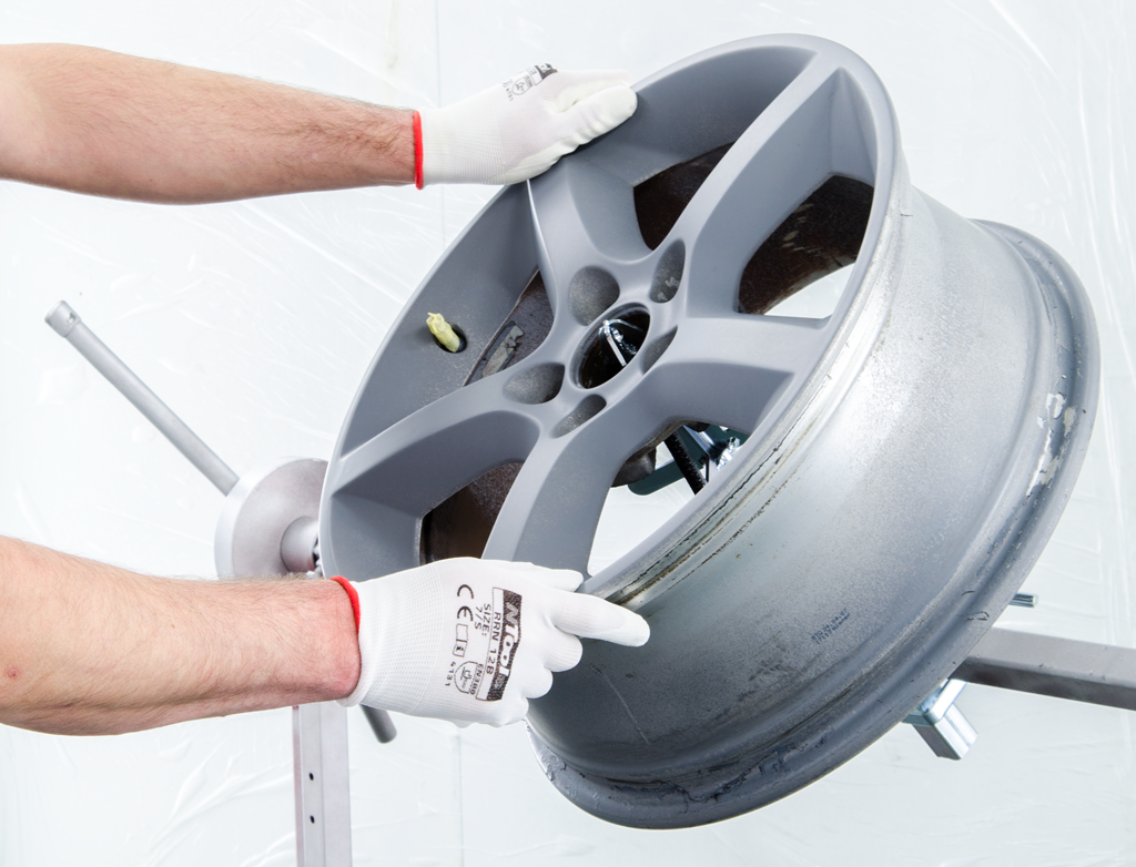 NTools RIM GRIP - Uchwyt z zaciskiem do lakierowania felg samochodowych | 