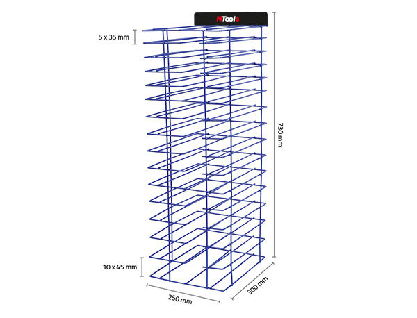 NTools M997 Stand | Stojak do papieru ściernego wodoodpornego. | Rozmiar arkusza: 230 mm x 280 mm