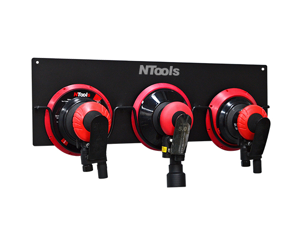 NTools U3 - Uchwyt do mocowania 3 szlifierek fi 150mm | czarny | 570mm x 176mm x 29mm | 