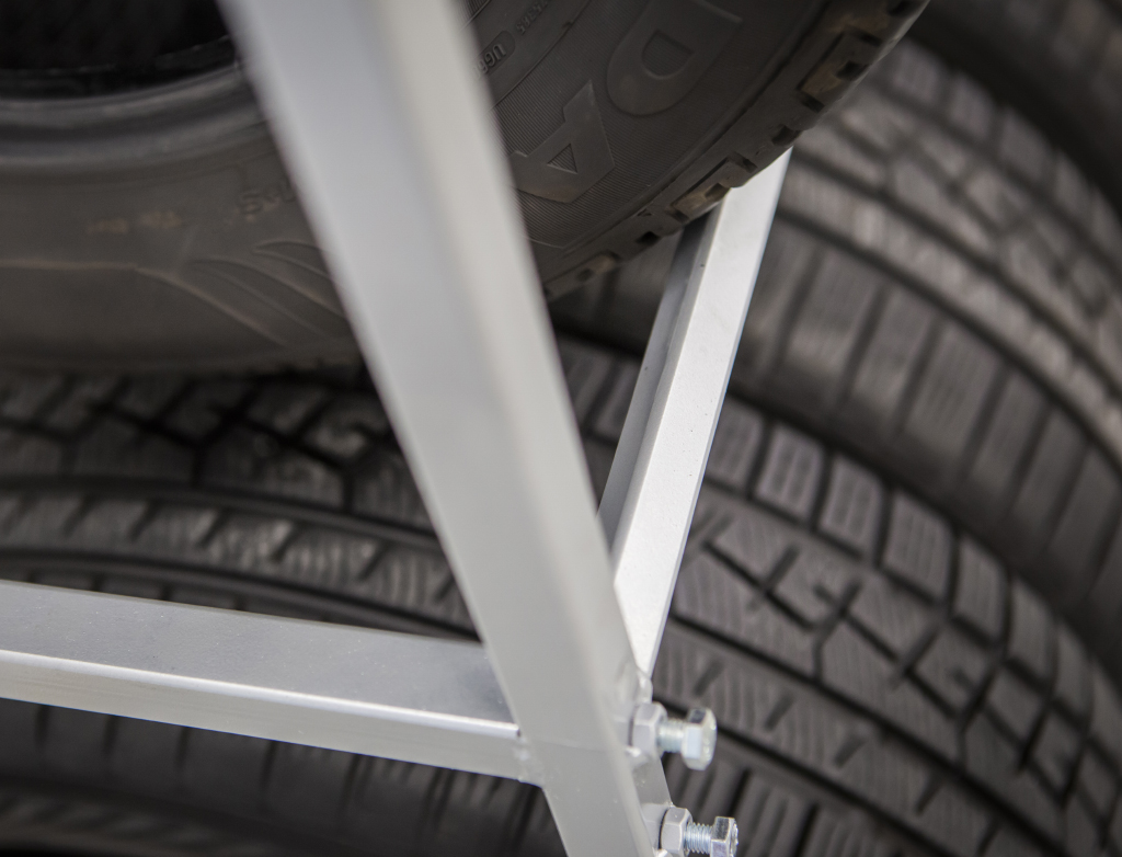 NTools Tire Stand Normal - Mobilny stojak do składowania opon | 1180 x 560 x 1200mm | 15,5 kg | max. 140 kg 