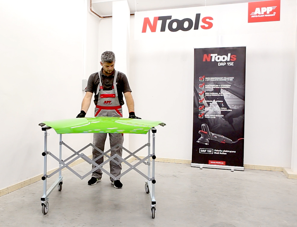 NTools MS - Mobilny stojak do elementów z regulacją długości i wysokości | Nośność: 120 kg
