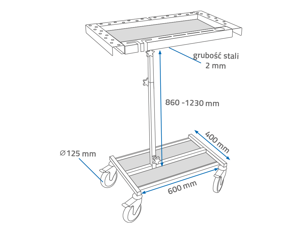 NTools PDR Tool Cart - Mobilny wózek narzędziowy