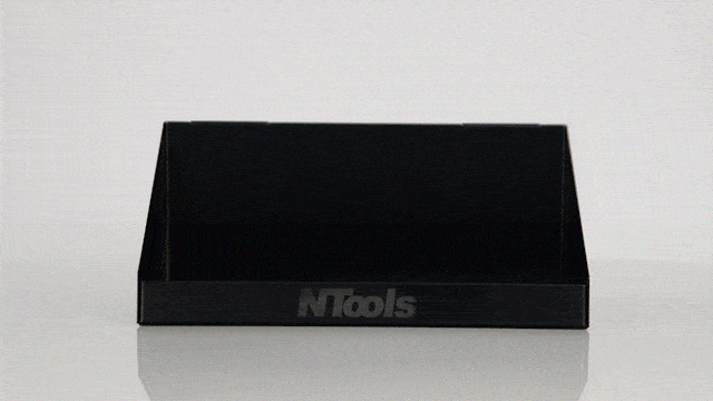 NTools MS TAB - Tablica do materiałów szlifierskich | 2 dyspensery / 1 półka | 550 x 870 x 18 mm