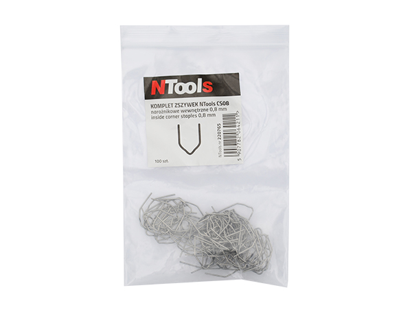 NTools CS08 - Komplet zszywek - narożnikowe wewnętrzne | 0,8mm | opak. (100szt)