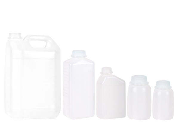 APP PP HDPE - Pojemnik pomocniczy z podziałką, nakrętką i plombą | Transparentny | 5,0L