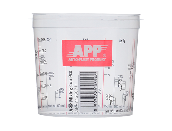 APP Mixing Cup Pro - Przykrywka kubka do mieszania farb i lakierów | transparentny | 385/300ml | 1 szt 