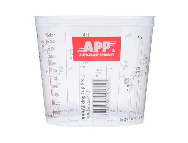 APP Mixing Cup Pro - Przykrywka kubka do mieszania farb i lakierów | transparentny | 385/300ml | 1 szt 