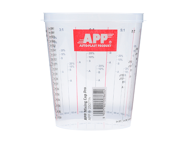 APP Mixing Cup Pro - Przykrywka kubka do mieszania farb i lakierów | transparentny | 385/300ml | 1 szt 