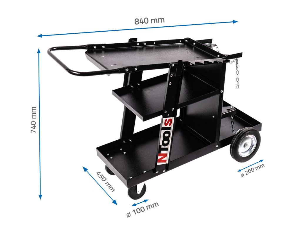 NTools WZ120 - Wózek do urządzeń spawalniczych | Udźwig 120kg