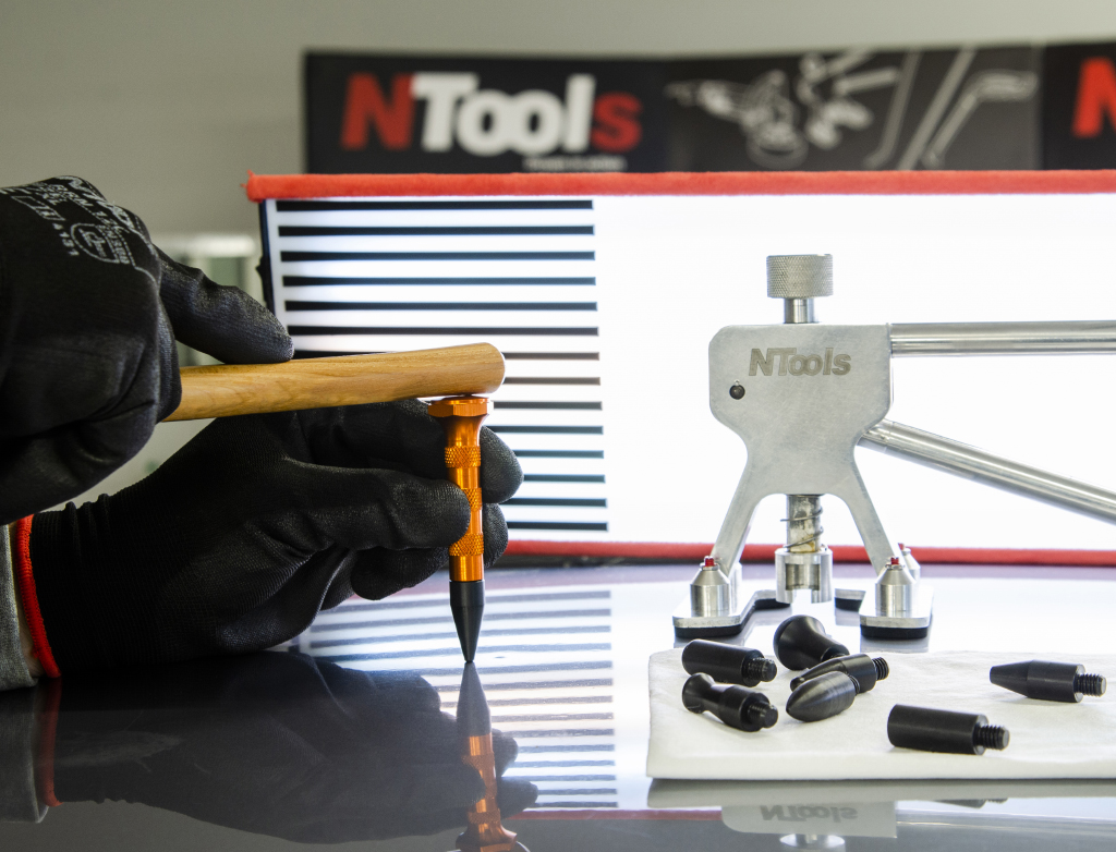 NTools PA9 - Pobijak aluminiowy z wymiennymi końcówkami