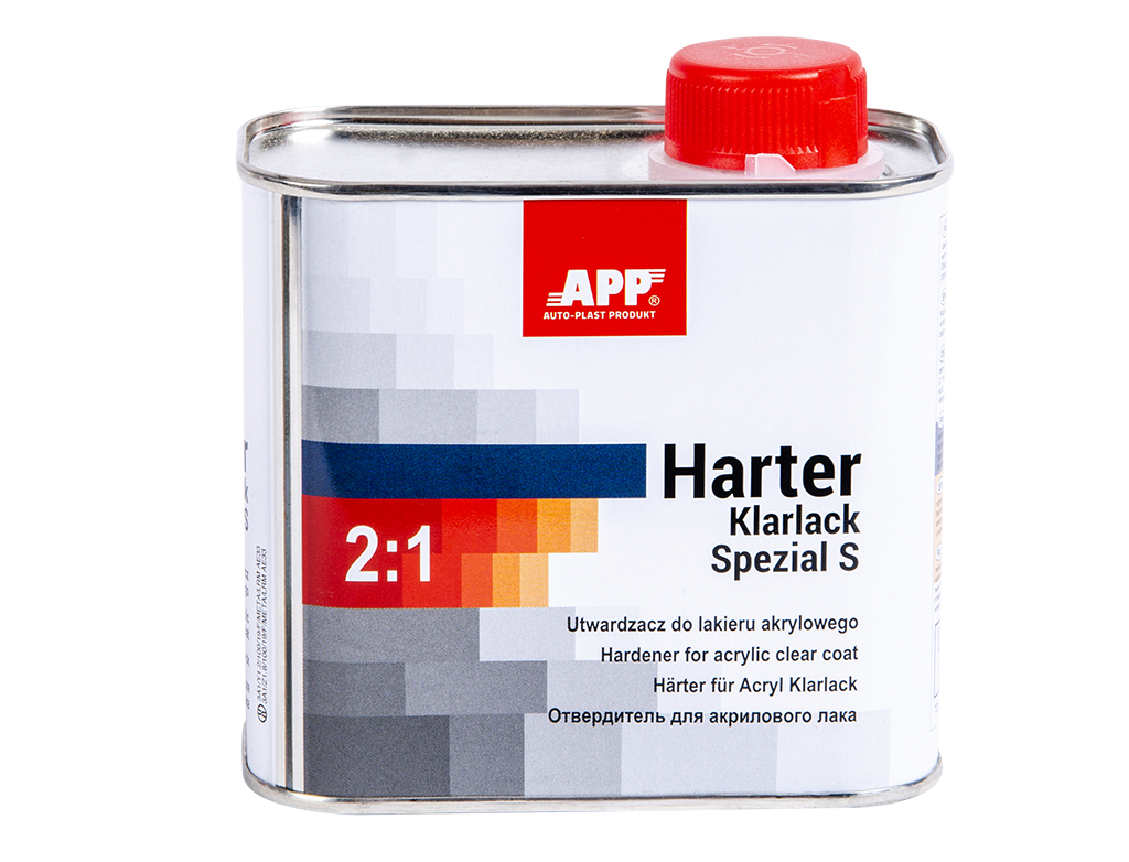 APP Harter Klarlack Spezial S 2:1 - Utwardzacz do lakieru akrylowego z efektem specjalnym | Szybki | 0,50l